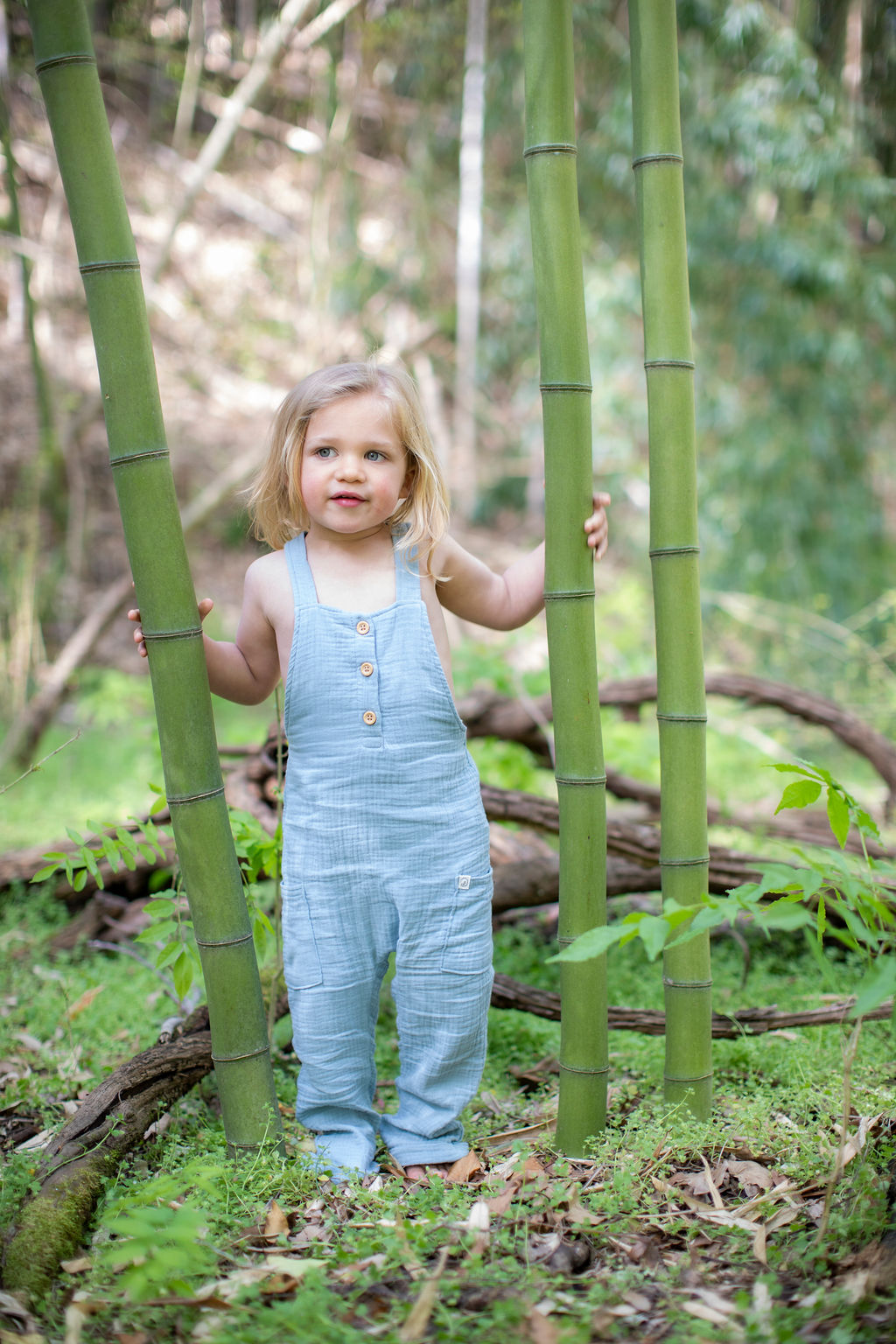girl in bamboo forst portrait